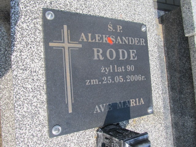 Aleksander Rode 1915 Budziszewice - Grobonet - Wyszukiwarka osób pochowanych